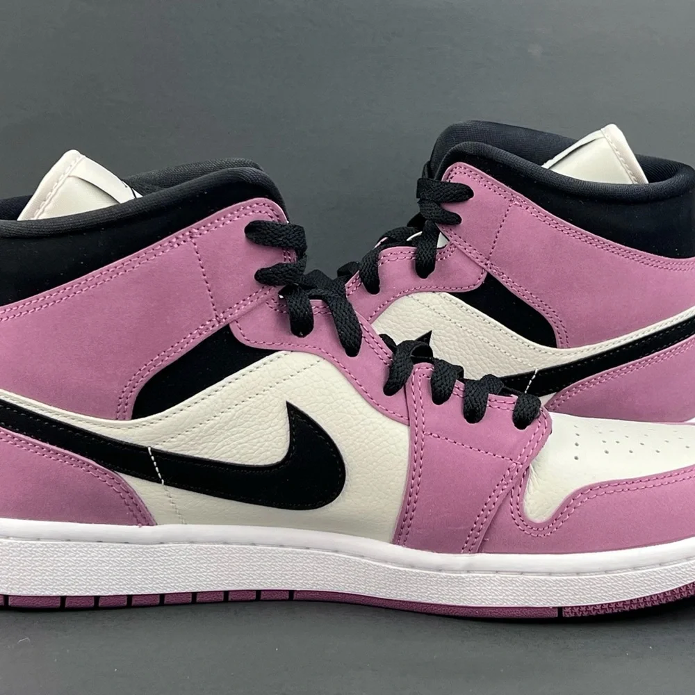 Jordan 1 Mid SE Berry Pink (DC7267-500) Women Size 12 - Picture 6 of 10